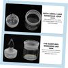 5-Piece Measuring Bottles, Container Tool, Glass Measuring Cans, Bottles, Chemistry Glass Sampling Bottles, Convenient Laboratory Holder