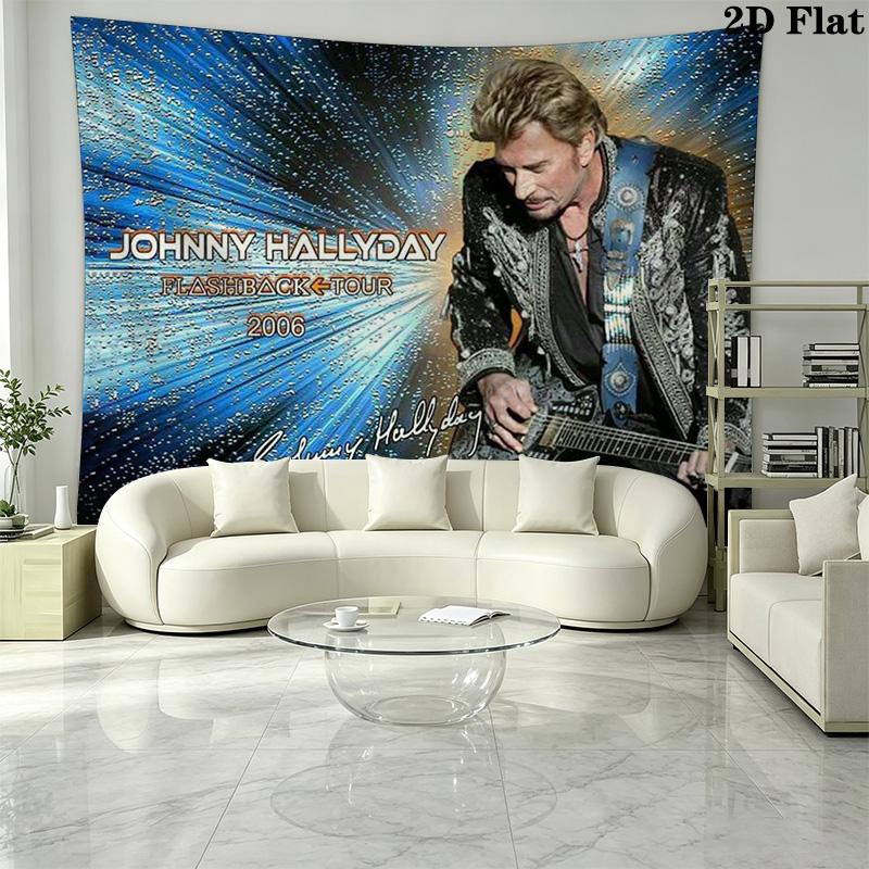 Johnny Wall Tapestry Aesthetic Wall Hanging Printed Fabric Blanket Decorative Tapestries for Bedroom Living Room Home Decor