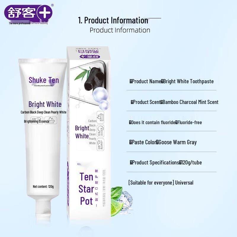 Saky Bamboo Charcoal & Pearl Whitening Toothpaste