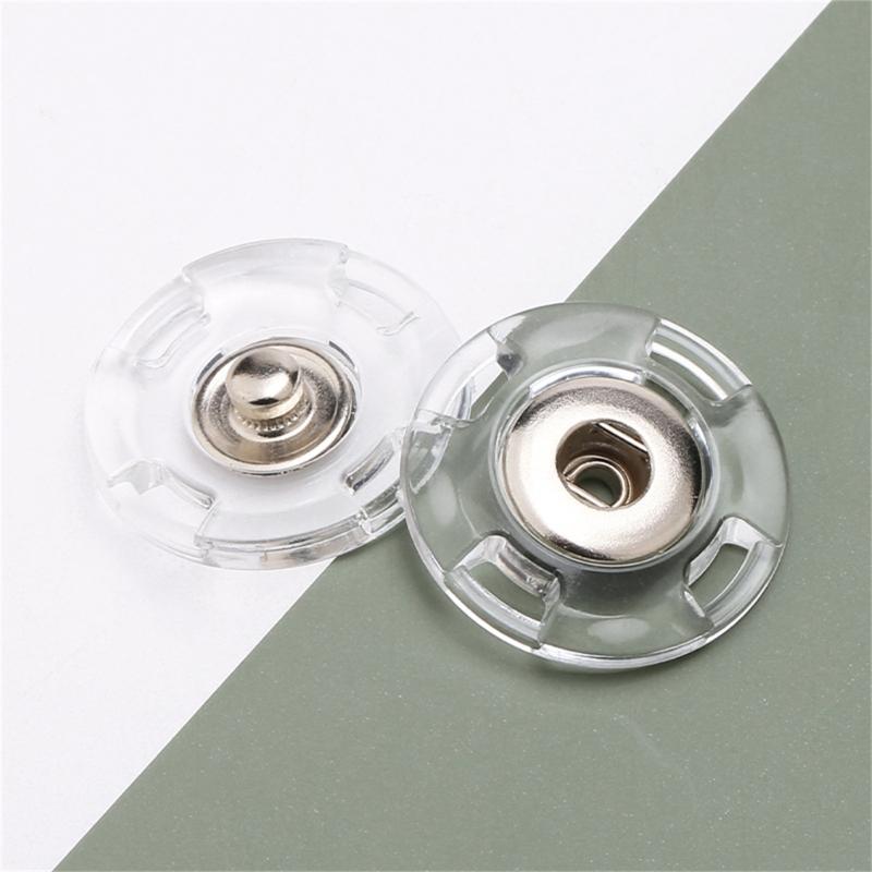10Pcs Plastic Snap Buttons Invisible Sewing Button Fasteners For Kids Clothing Jeans Jackets Bag And Home Decoration