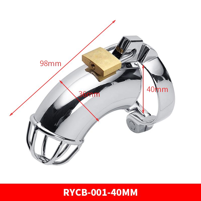 Runyu Adult Sextoy Tooys Men'S Metal Penis Chastity Cage Adjustable Cock Ring Restriction Punitive Stainless Steel Urethral Lock