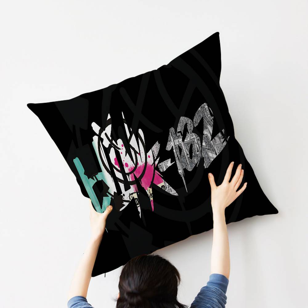 Famous Punk Band Blink-182 Personalized Pillow Cover Kids Bedroom Wild Party Decor Pillowcase Kid Birthday Shower Gift