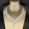 2025 Bridal Rhinestone Necklace & Earring Set: Elegant European-American Wedding Accessories