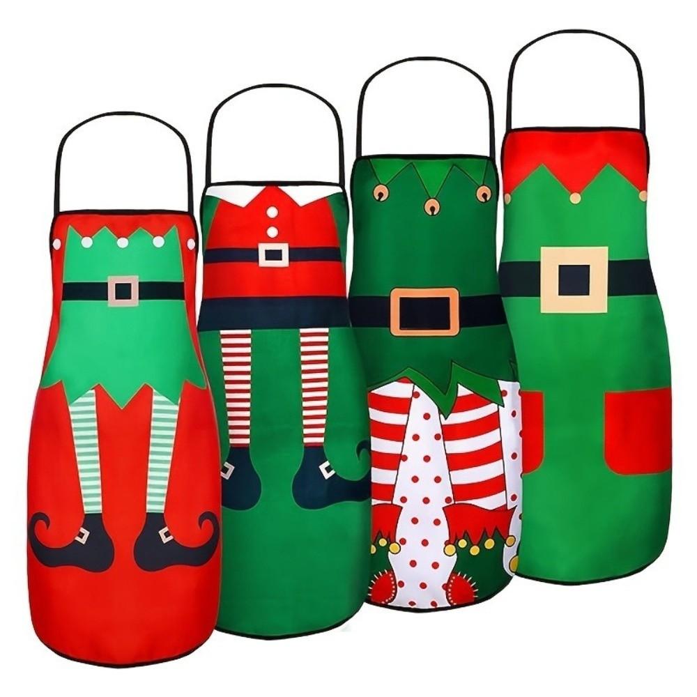 Verstellbare Design-Küchenschürze Lebkuchenmann Kochschürze Weihnachtsschürze Weihnachtsfeier