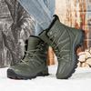 36-45Herren Winter Baumwollschuhe High-Top Plus Samt Warm Damenstiefel Rutschfest Abriebfest Schneestiefel
