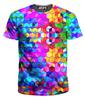 Coloured Dinosaur Pattern T-Shirt Men Fashion Personalised 3D Printed T-Shirt for Kids Summer Popular Outdoor Loose Clothing Top