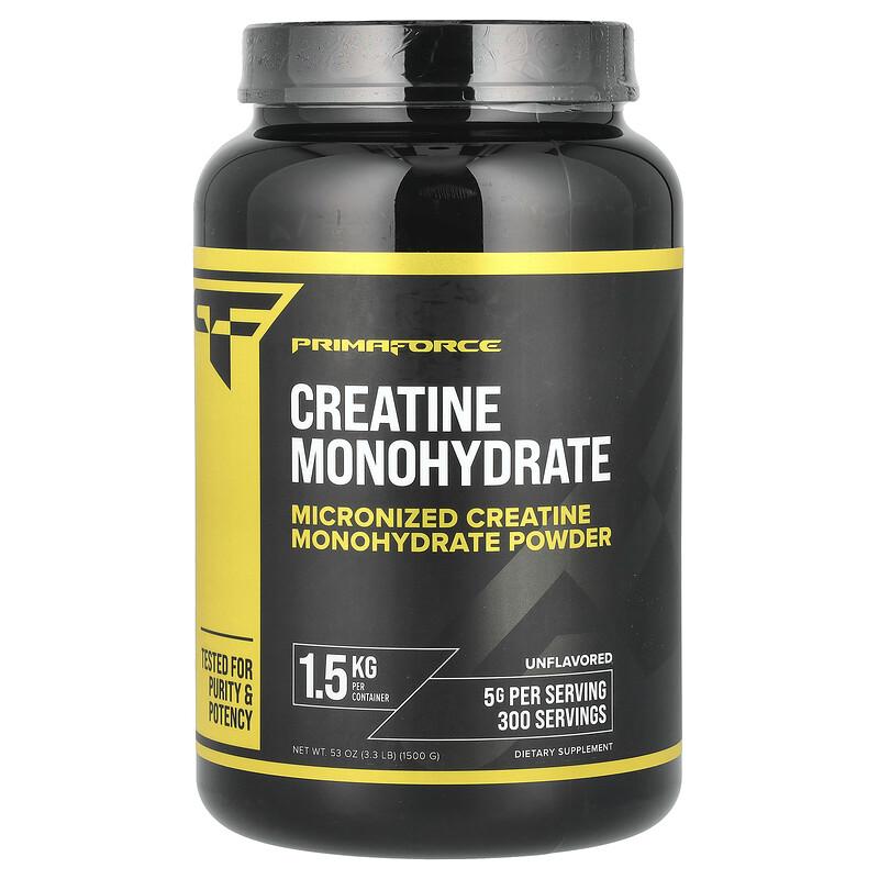 Creatine Monohydrate, Unflavored, 3.3 Lb (1,500 G)