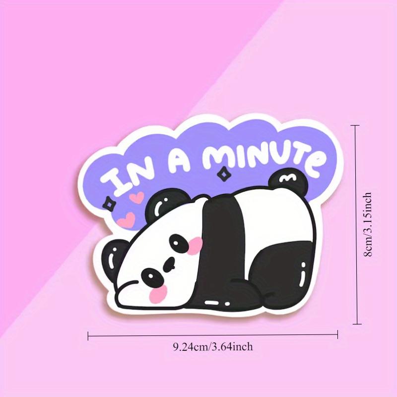 LAZY PANDA / cute lazy panda sticker Durable for Laptop, Car, Luggage, Skateboard & More - Perfect for Teens, Adults, Creative Decor & Gifting