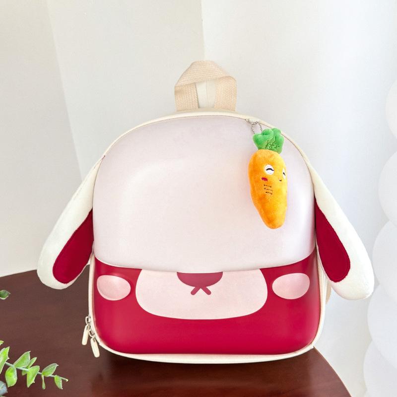 

Bunny Adorable Cartoon Kids Backpack Lightweight Oxford Cloth For Boys And Girls червоний