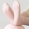 3 Pairs Women's Yoga Socks Mid Calf Non-slip Pilates Socks For Women Solid Color Breathable Fitness Dance Gym Training Socks