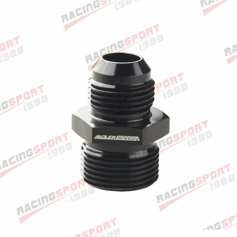 AN4 AN6 AN8 AN10 Male To 1/8" 1/4" 3/8" 1/2" 3/4"BSP BSPP Straight Adapter Aluminum Black/Blue Fuel System Fittings7
