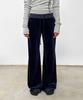 SANDRIC Velvet Track Pants_Navy