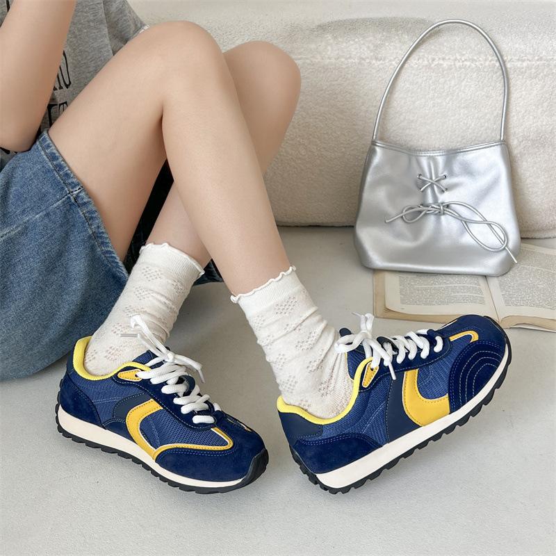 Retro Classic Thick-soled Heightening Breathable German Training Shoes Women's 2025 New Summer Casual Versatile Forrest Gump Sports Shoes