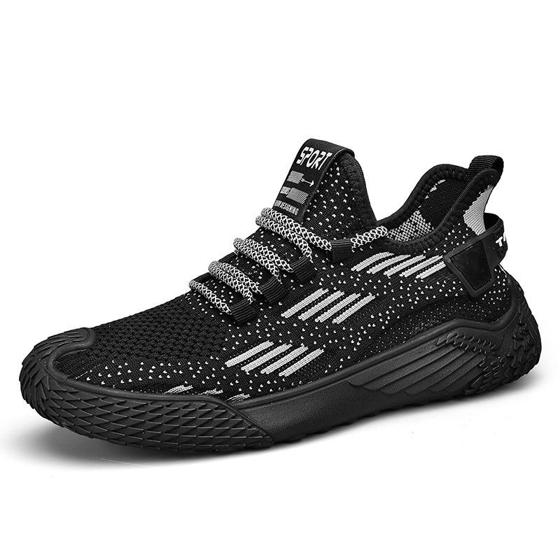 

Men s shoes summer breathable mesh mesh shoes casual running men s height increase black outdoor sports tide shoes one piece 2025 39