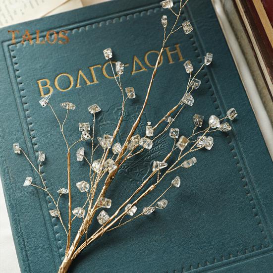 Sclipici artificiale de Crăciun Ornamente de tulpină de fructe de pădure de cristal artificial Pom de Crăciun crenguță strălucitoare crenguțe de mărgele pentru decorarea vazei de nuntă de vacanță