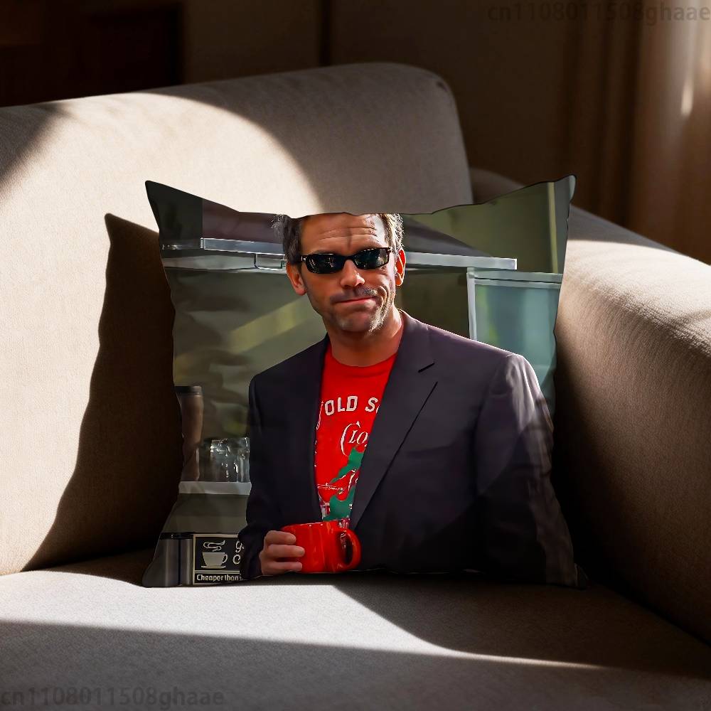 Classic House MD Pillow Case Antidustmite Pillowcase Invisible zipper silky short plush Sofa cushion cover
