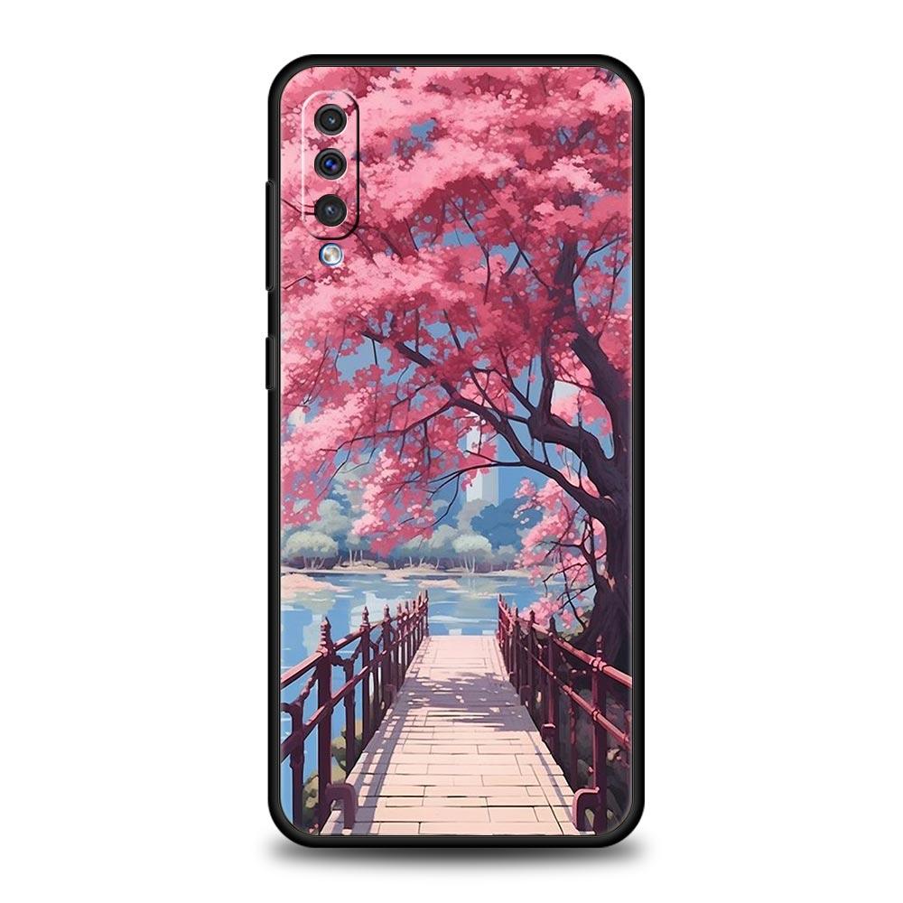 Frühlingskirschblüten Handyhülle Für Samsung Galaxy A56 A36 A26 A34 A17 A16 A06 A14 A12 A54 A72 A24 A22 A52 A50 A40 A32 Cover