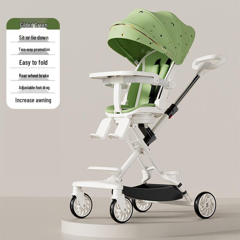 Baby Stroller: Lightweight, Reversible & Foldable Design