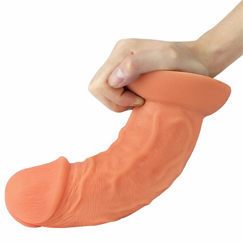 Female Silicone 6.5cm Egg-free Stubby Giant Cock Big Male Simulation Penis Penis Super Large Vagina Props