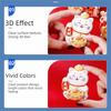 Rotatable 3D Refrigerator Magnets Cartoon Lucky Cat Fridge Magnets  Celebration Party
