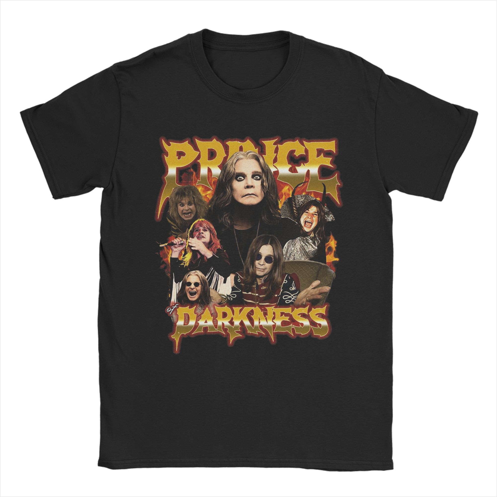 Ozzy Osbourne Панк-группа Рок-группа Логотип Футболки Мужские Хлопковые Винтажные Футболки С Круглым Вырезом Футболки С Коротким Рукавом Одежда С Принтом S