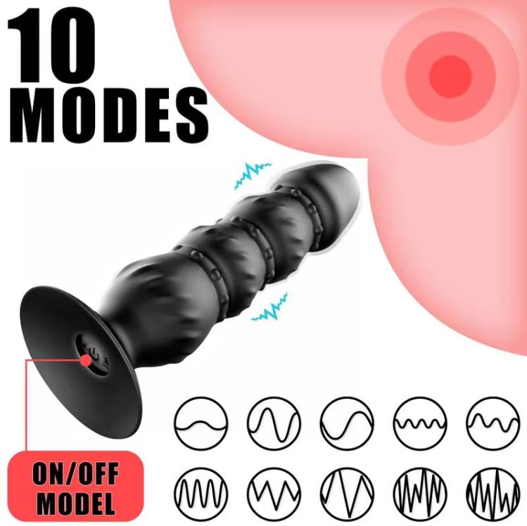 Masturbator Male Silicone Inflatable Anal Plug Prostata Massager Tail Vibrator Real Touch Feeling 100% Waterproof