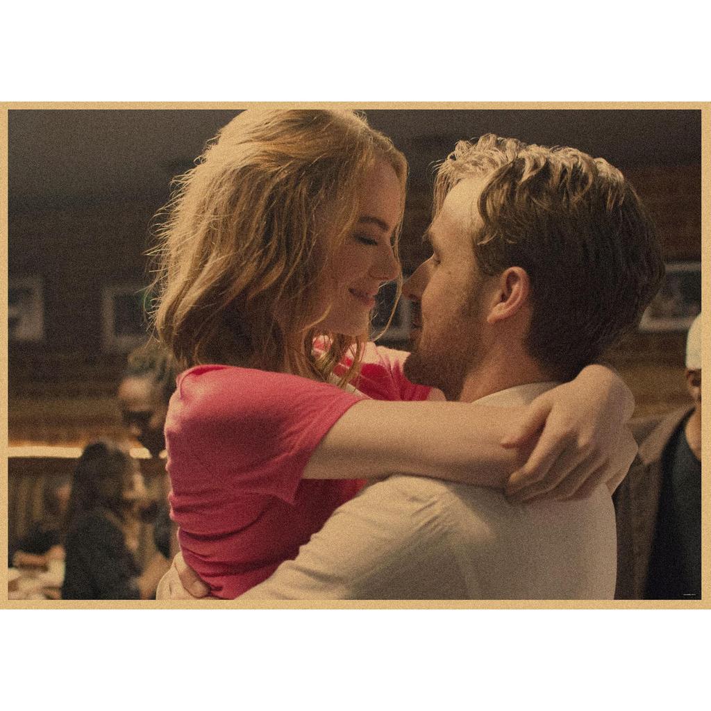 La La Land Retro Music Film Poster - Kraft Paper Wall Decor Mural
