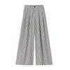Women's Retro Striped Wide-Leg High-Waist Suit Pants - Spring 2026 Collection