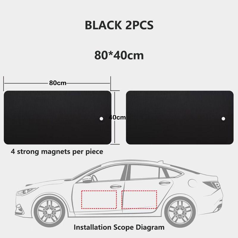 

Car Anti-scratch Protection Pad Black Stickers Door Protector Adhesive-Free/Magnetic Body Side Edge Guard Decorative Multi Size