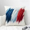 Flagge Frankreich Flagge Kissenbezug Natürliches Leinen Kissenbezug Set All-in-One Dekoration für Sofa Schlafzimmer Stuhl