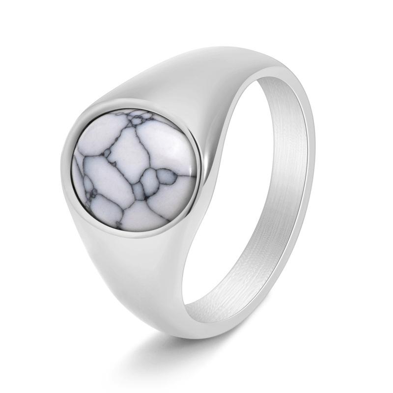 2026 Men's Personality Casting Jewelry European and American Fashion Turquoise Jewelry Accessories