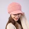 Høst og vinter Nye kvinner pluss fløyel myk strikket lue Mote Beret Warm Cap