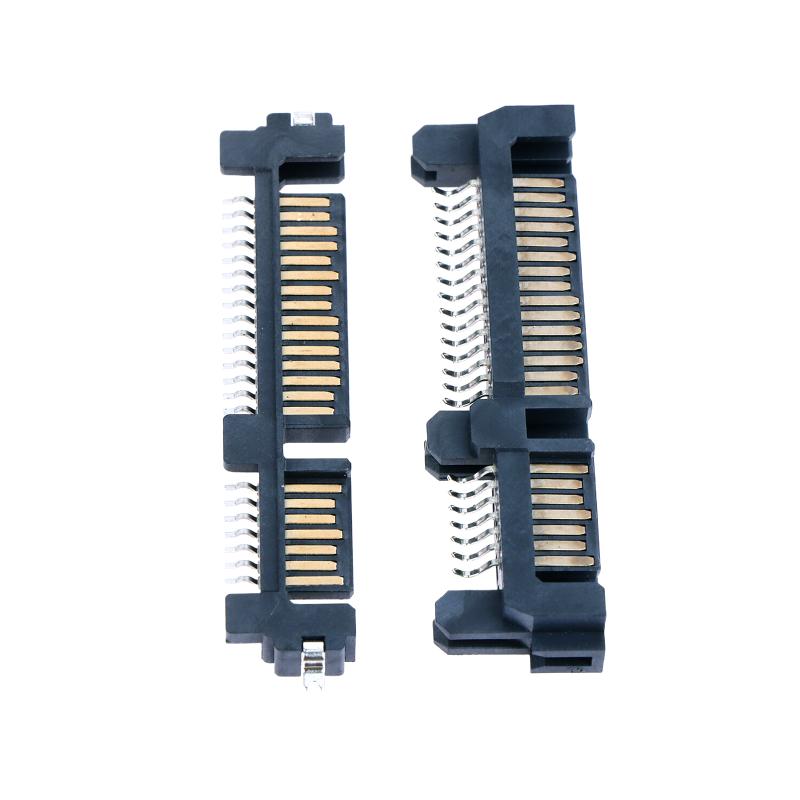 5 Adet Sata Arayüz Soketi Ssd Katı Hal Sürücü Yuvası 7+15P 22Pin Erkek Konnektör Yuvası Batık Plaka Yama Tipi Konnektör Portu