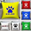 Luxus Mode K-Kelme Kissenbezug Weicher Plüschstoff Doppelseitig Bedruckter Sofakissenbezug für Alle Jahreszeiten Heimdekoration Geschenk