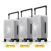 LEVEL8 26-Inch Wide Suitcase with Trolley Handle And Luggage Cover