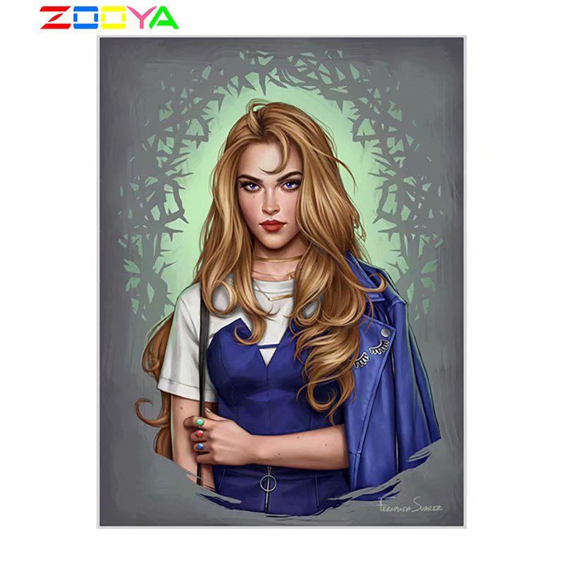 

ZOOYA 5D DIY алмазная живопись мультфильм принцесса полная квадратная Алмазная вышивка принцесса красочная вышивка крестиком картина из стразов художественный декор