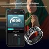 Smart Ring Fitness Tracker Ring with Heart Rate Blood Oxygen Sleep Monitoring Health Monitor with Display Screen for Women&Men