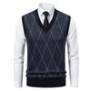 Langsha Men's V-Neck Sleeveless Pullover Vest