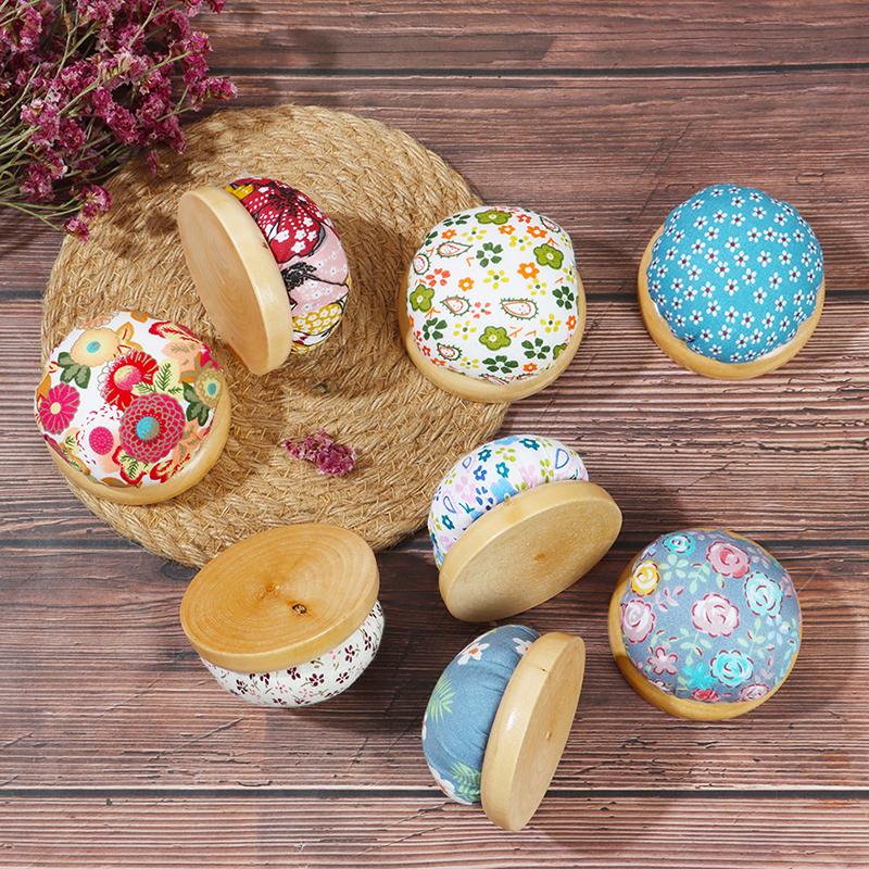 1Pc Ball Shaped Craft Needle Pin Cushion Holder Sewing Household Sewing Supplies