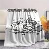 1PC Custom Name Simon‘s Cat Patterned Flannel Blanket Suitable For All Seasons for Home Decor Warmth and Comfort Gifts Holiday Present