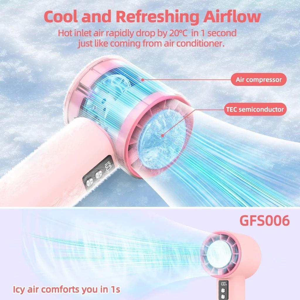 Handheld Fan With Ice Cooling Function For Outdoor Activities And Gifts