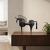 Horse Figurine Abstract Horse Sculpture Decor Minimalist Decorative for Home Decorators, Living Room, Office