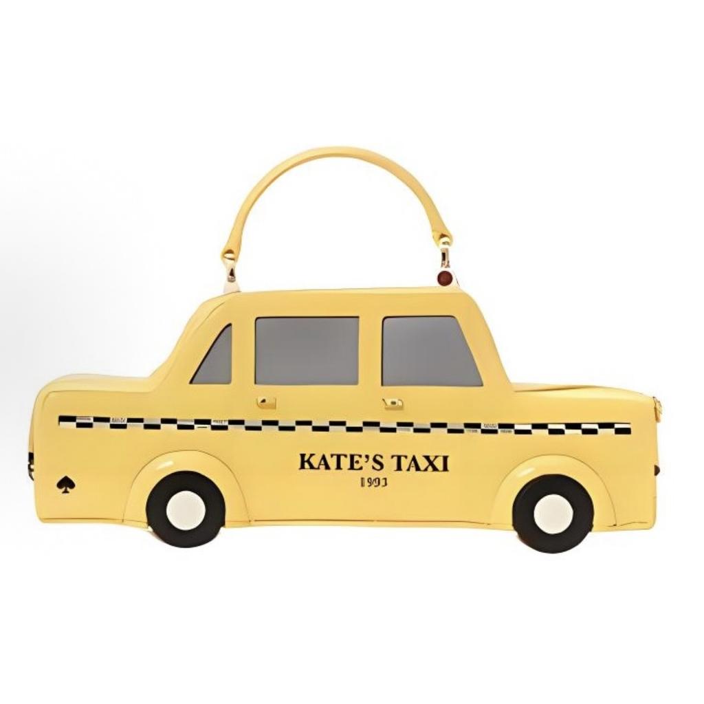 kate spade NYC 3D Taxi Logo Snap Closure Patent Leather Handbag Women's Yellow