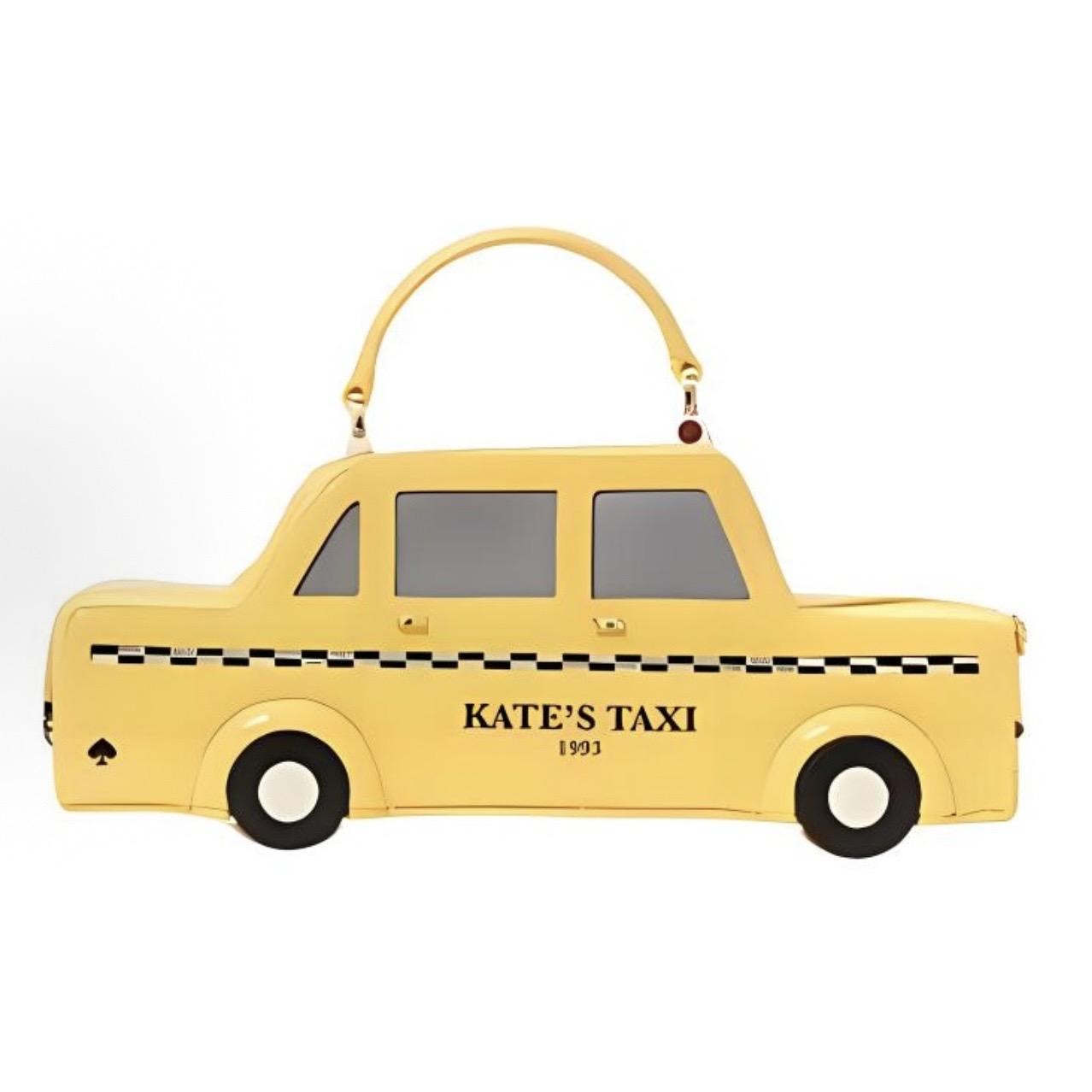 

kate spade NYC 3D Taxi Logo Snap Closure Patent Leather Handbag Women s Yellow жёлтый
