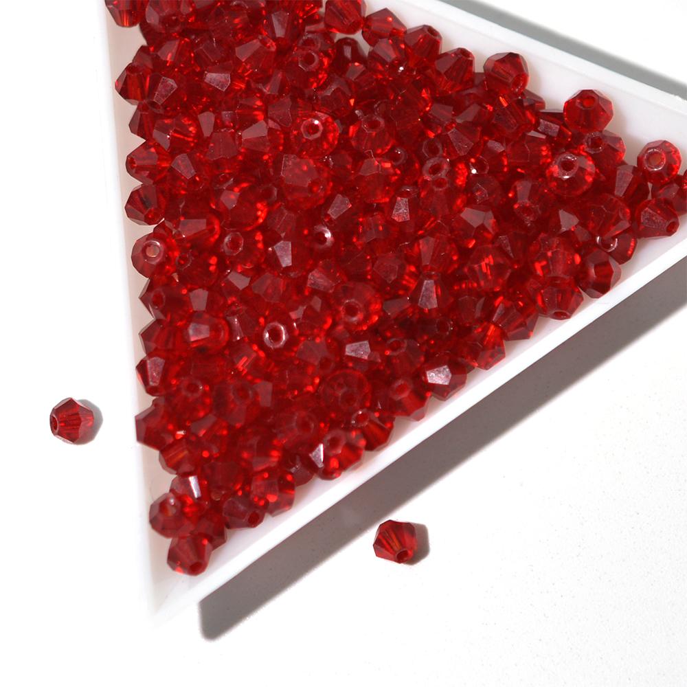 

4 мм Граненые австрийские хрустальные стеклянные бусины Биконус Форма Разделитель Свободные бусины для изготовления ювелирных изделий DIY 100pcs/bag
