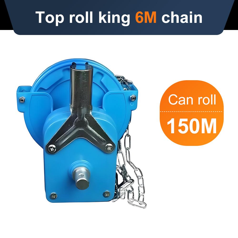 Manual Roll Tool Hand-Cranked Film Winder Film Roller Shutter Side Roll Zipper Top Greenhouse Film Collection Equipment