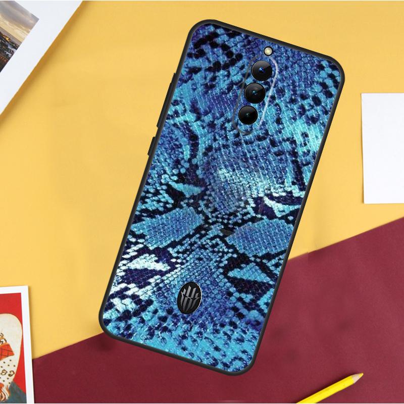 Snake Skin Case For ZTE Nubia Red Magic 11 Pro 9 8 8S 9S 10S 10 Pro Plus 6R 6 7 6S 7S Pro 10 Air Cover