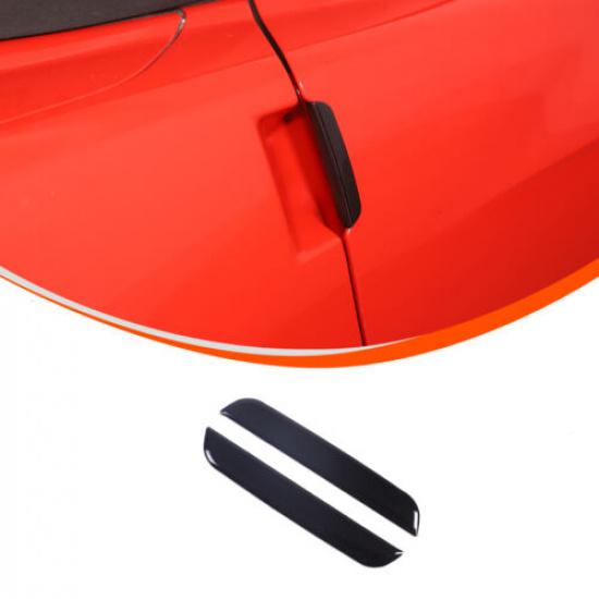 Glossy Piano Black 4PCS Outer Door Handle Panel Sticker For Corvette C6 2005-13