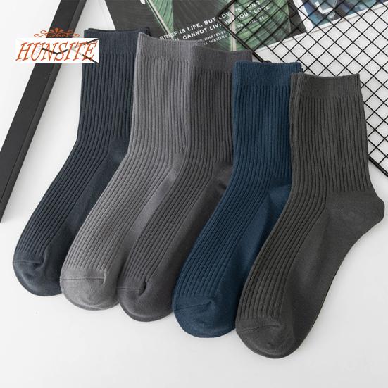 

1 пара мужских зимних носков, однотонные в полоску, высокая эластичность, мягкий трикотаж, теплые, противоскользящие, дышащие, средняя трубка, защита лодыжки, напольные носки Mix Color