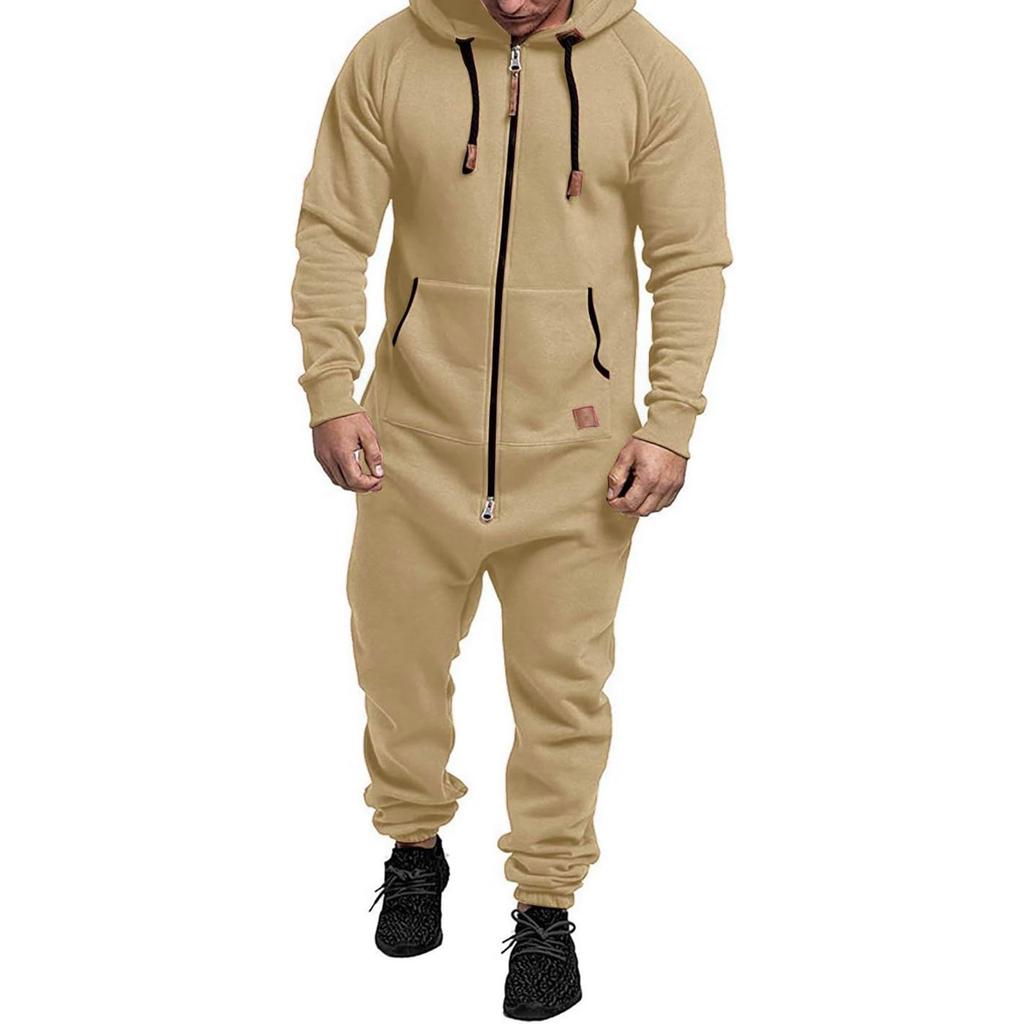 Hooded Jumpsuit, Workwear, Comfortable And Stylish, Winter Clothes for Men, Jumpsuit Men, Men'S Winter Clothes